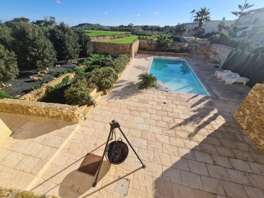 Farmhouse Villa With Large Pool And Garden In Gozo Għarb Dış mekan fotoğraf